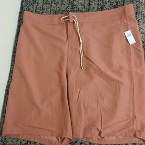NWT Old Navy Men's Clay Orange Swim Shorts Size 40